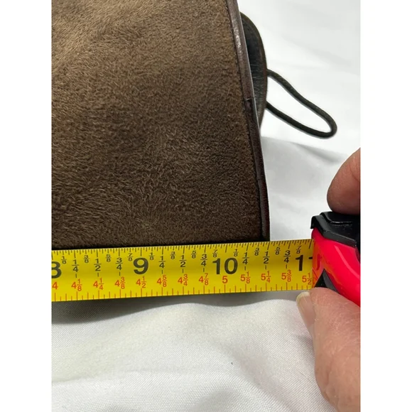 Salvatore Ferragamo Suede Accent Leather Boots, 9.5 - Picture 12 of 13